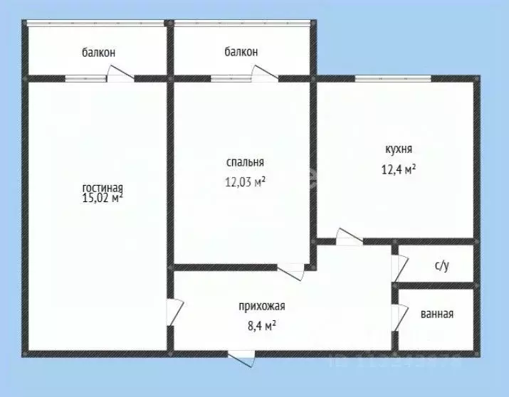 2-к кв. Дагестан, Махачкала ул. Лаптиева, 82 (59.0 м) - Фото 1