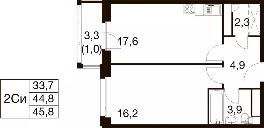 1-комнатная квартира: Балашиха, микрорайон Гагарина, Проектная улица, ... - Фото 1