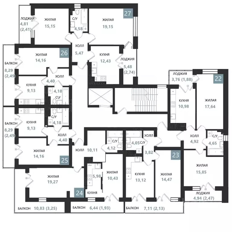2-к кв. Калининградская область, Светлогорск Морская Нота жилой ... - Фото 2