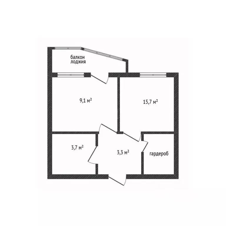 1-к кв. Новосибирская область, Новосибирск ул. Михаила Кулагина, 31 ... - Фото 2