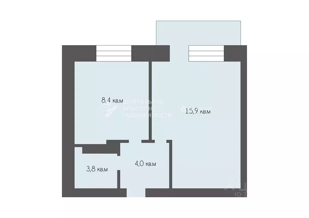 1-к кв. Рязанская область, Рыбновский муниципальный округ, д. Новое ... - Фото 2