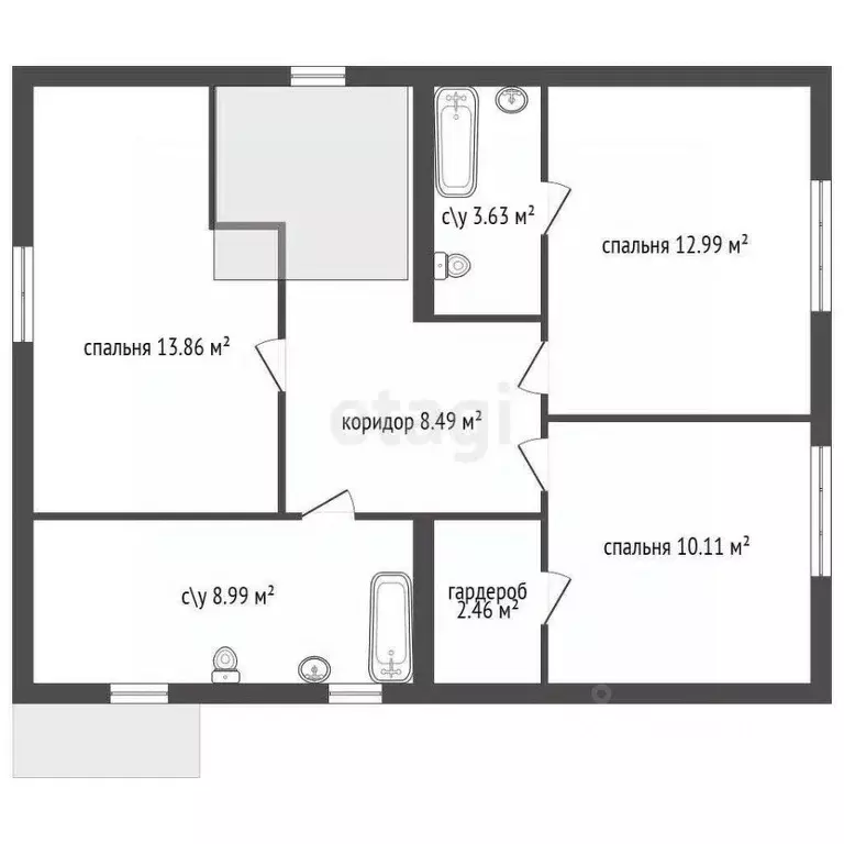 Дом в Ленинградская область, Всеволожский район, Токсовское городское ... - Фото 2