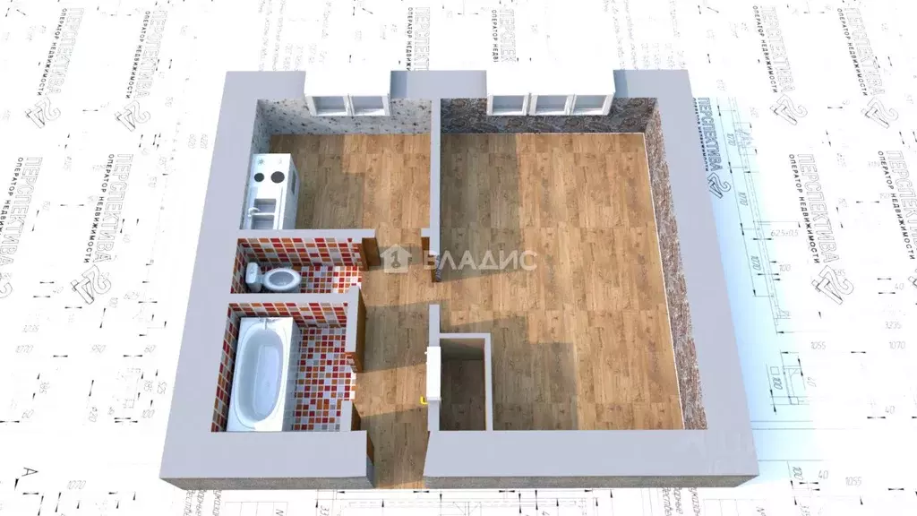 1-к кв. Иркутская область, Ангарск 219-й кв-л, 3 (33.0 м) - Фото 2