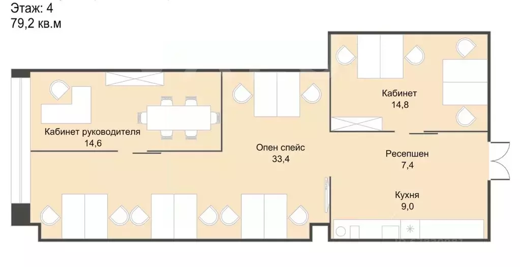Офис в Москва Барклая ул., 6С3 (79 м) - Фото 2