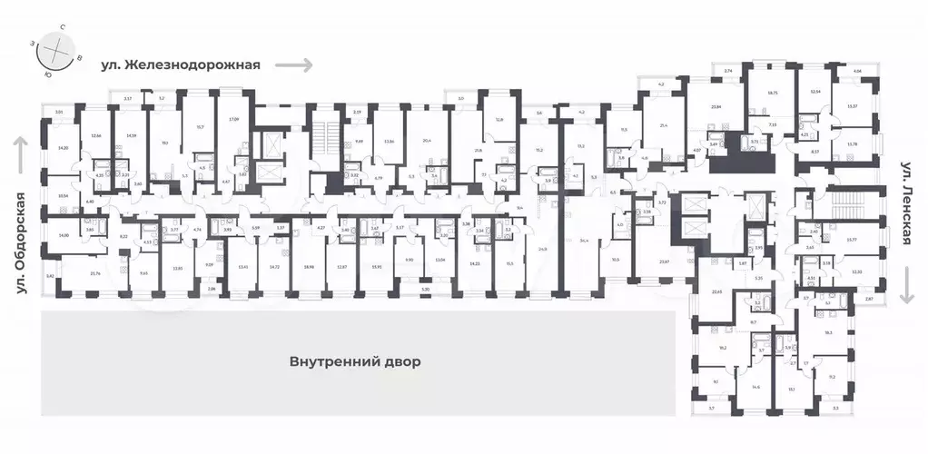 2-к. квартира, 71,2 м, 15/25 эт. - Фото 1