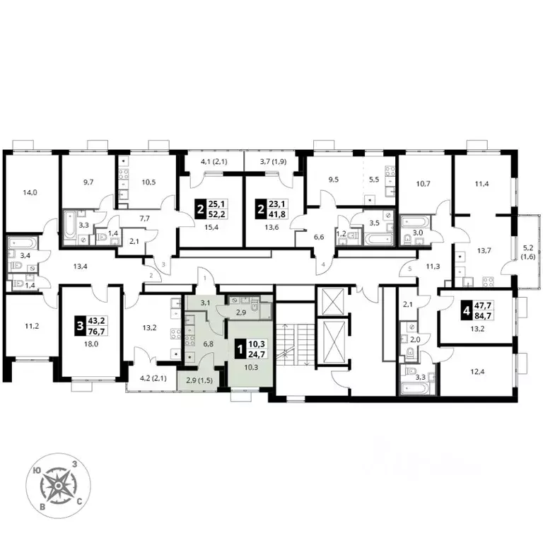 1-к кв. Московская область, Ленинский городской округ, пос. Битца ... - Фото 1