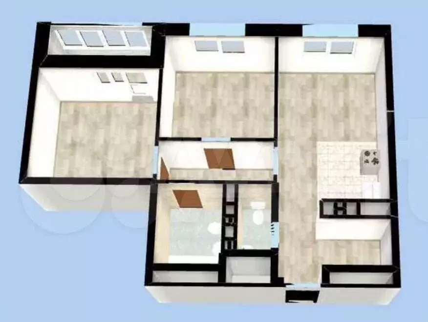 2-к. квартира, 61 м, 18/25 эт. - Фото 0