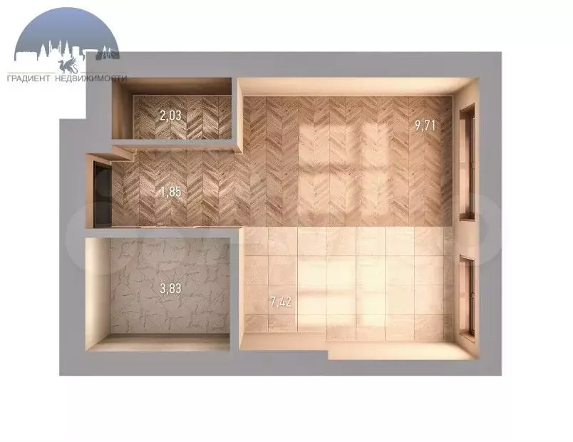 Квартира-студия, 25 м, 5/9 эт. - Фото 0