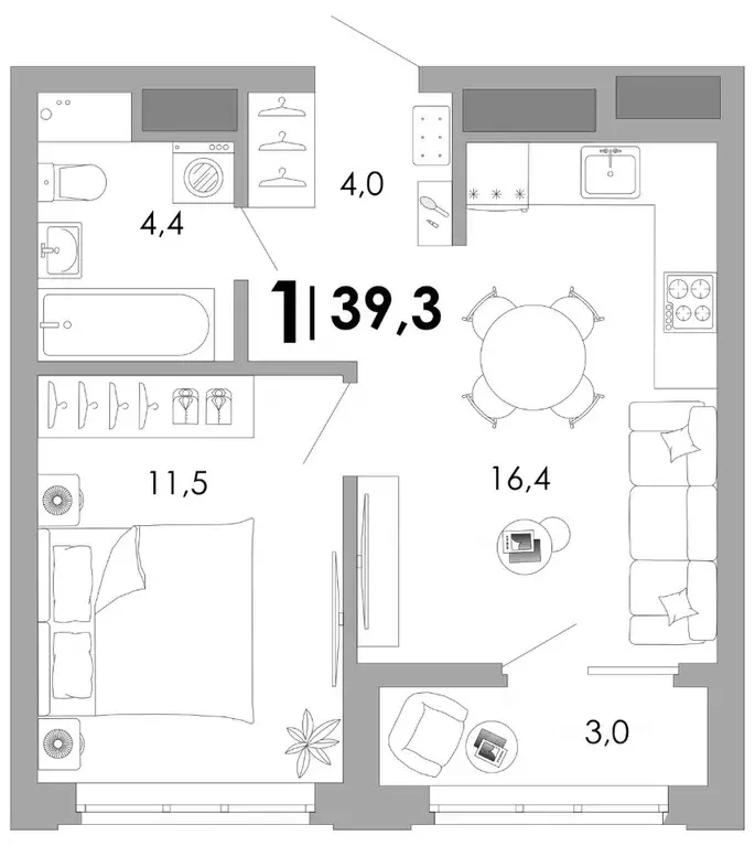 1-к кв. Владимирская область, Владимир Октябрьский военный городок,  ... - Фото 1