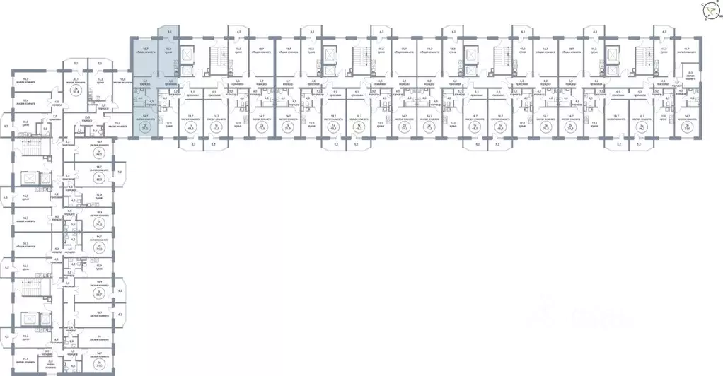 2-к кв. Ханты-Мансийский АО, Нефтеюганск 4-й мкр, 4к1 (71.3 м) - Фото 1