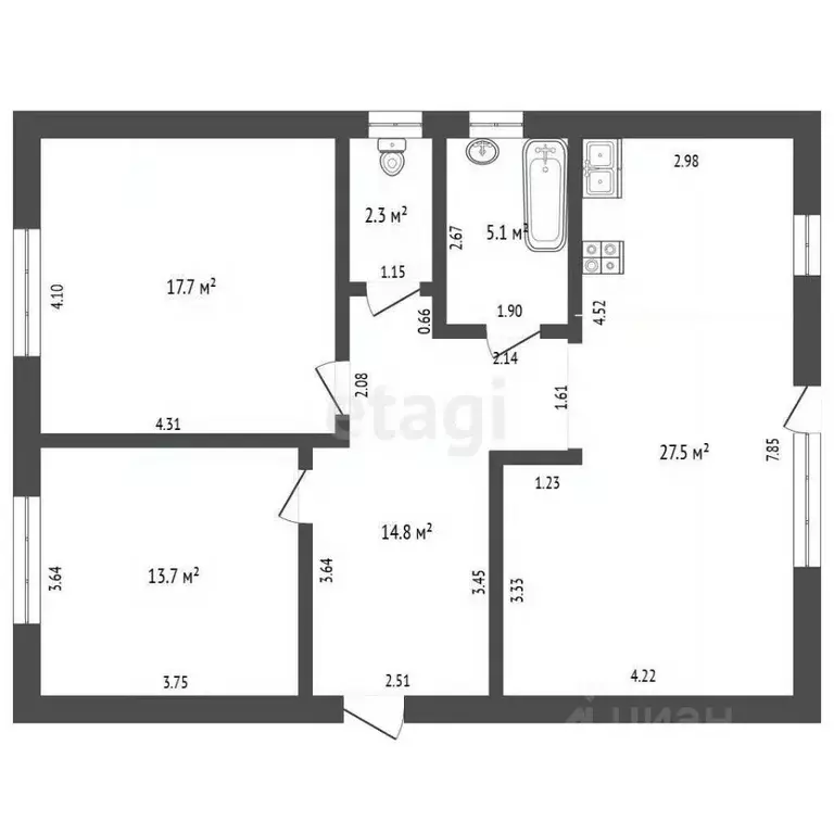 Дом в Ростовская область, Неклиновский район, Новобессергеневское ... - Фото 2