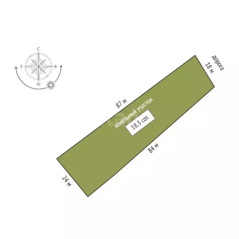 Участок в Нерехтский район, Воскресенское сельское поселение, деревня ... - Фото 1