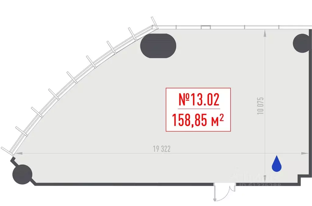 Офис в Москва ул. 1-я Ямского Поля, 10А (159 м) - Фото 1