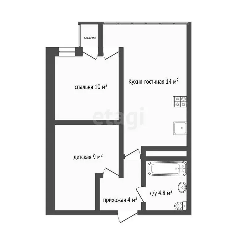 1-комнатная квартира: Новороссийск, улица Революции 1905 года, 37 ... - Фото 1
