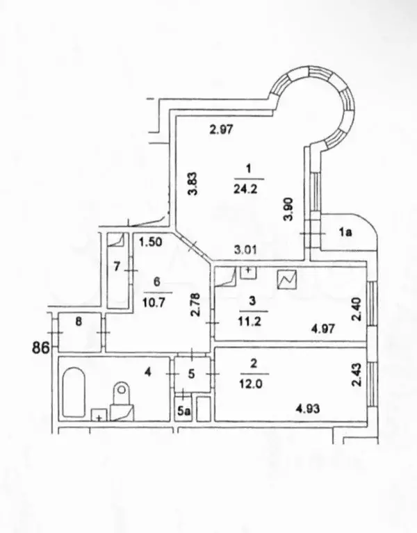 2-к. квартира, 70,5 м, 12/24 эт. - Фото 0