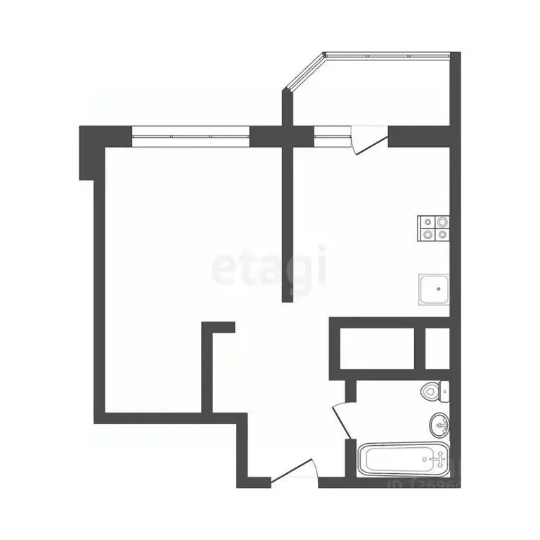 1-к кв. Московская область, Балашиха Балашихинское ш., 10 (37.9 м) - Фото 2