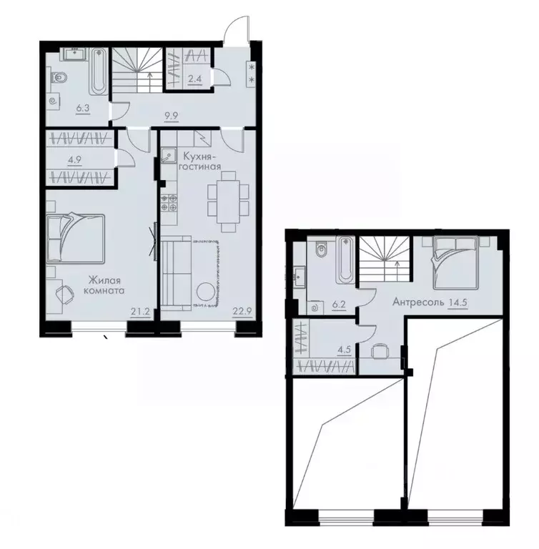 2-к кв. Воронежская область, Воронеж ул. Жилина, 7 (92.8 м) - Фото 1