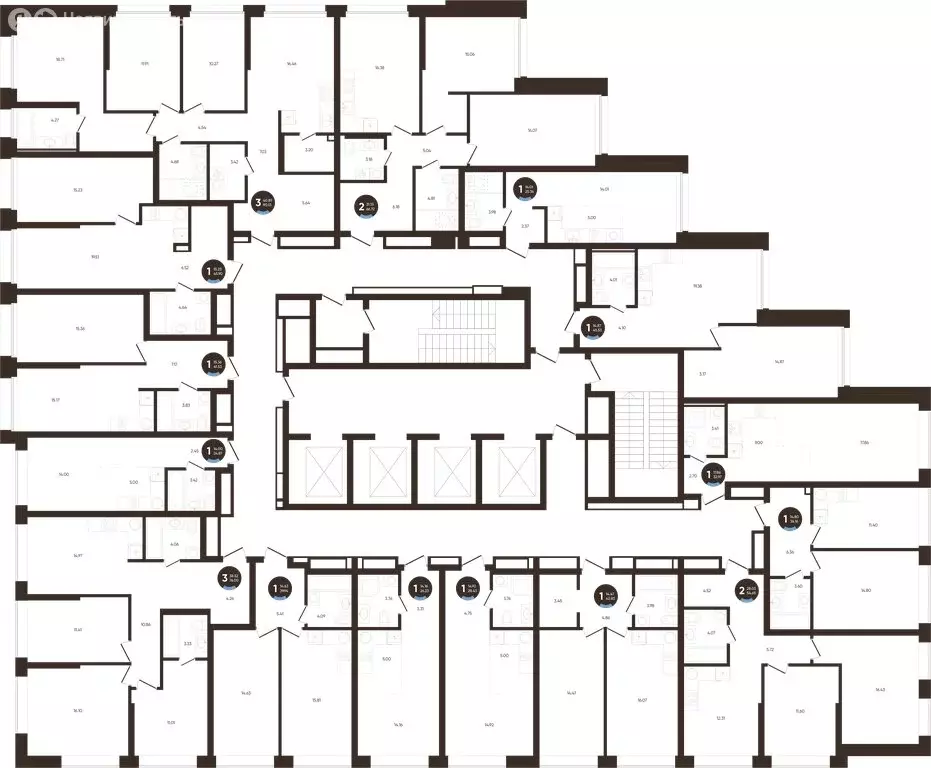 Квартира-студия: Уфа, микрорайон Кузнецовский Затон, ЖК Геос (26.23 м) - Фото 1