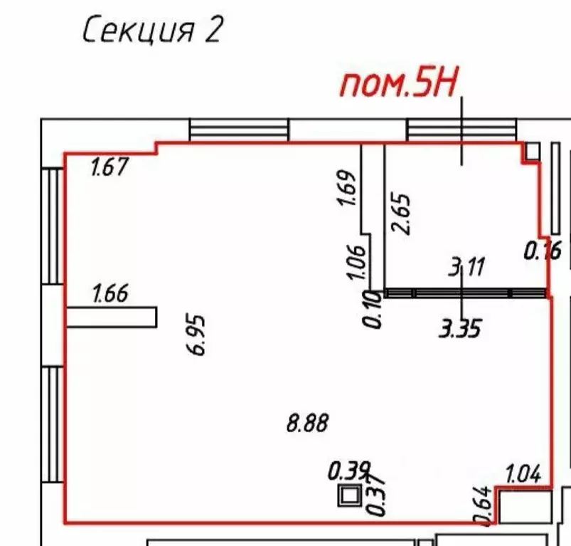 Помещение свободного назначения в Москва Кронштадтский бул., 9к6 (58 ... - Фото 1