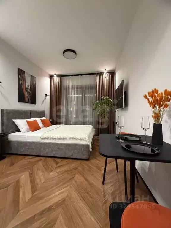 Студия Санкт-Петербург наб. Макарова, 58 (20.4 м) - Фото 1