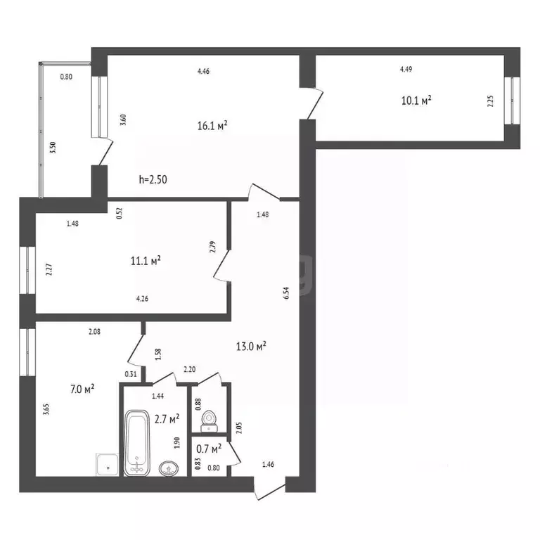 3-к кв. Красноярский край, Манско-Уярский муниципальный округ, с. ... - Фото 2