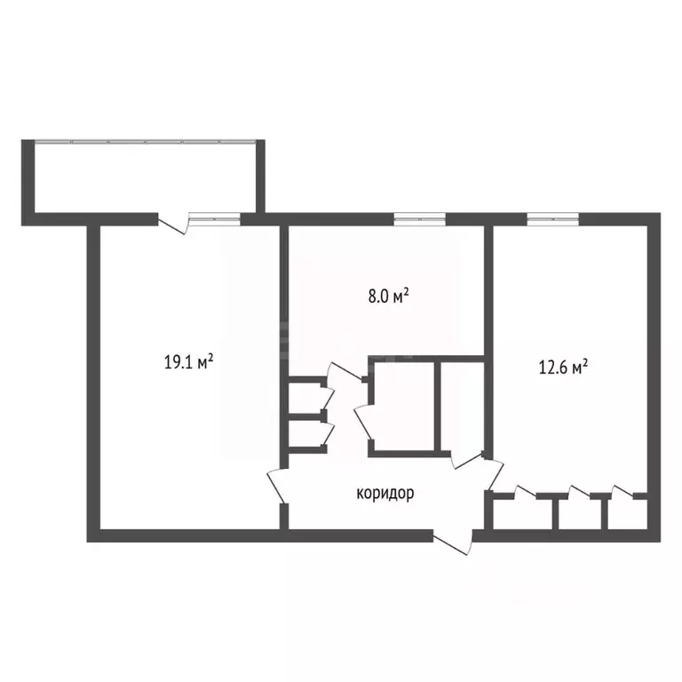 2-к кв. Воронежская область, Воронеж Южно-Моравская ул., 50/4 (52.4 м) - Фото 1