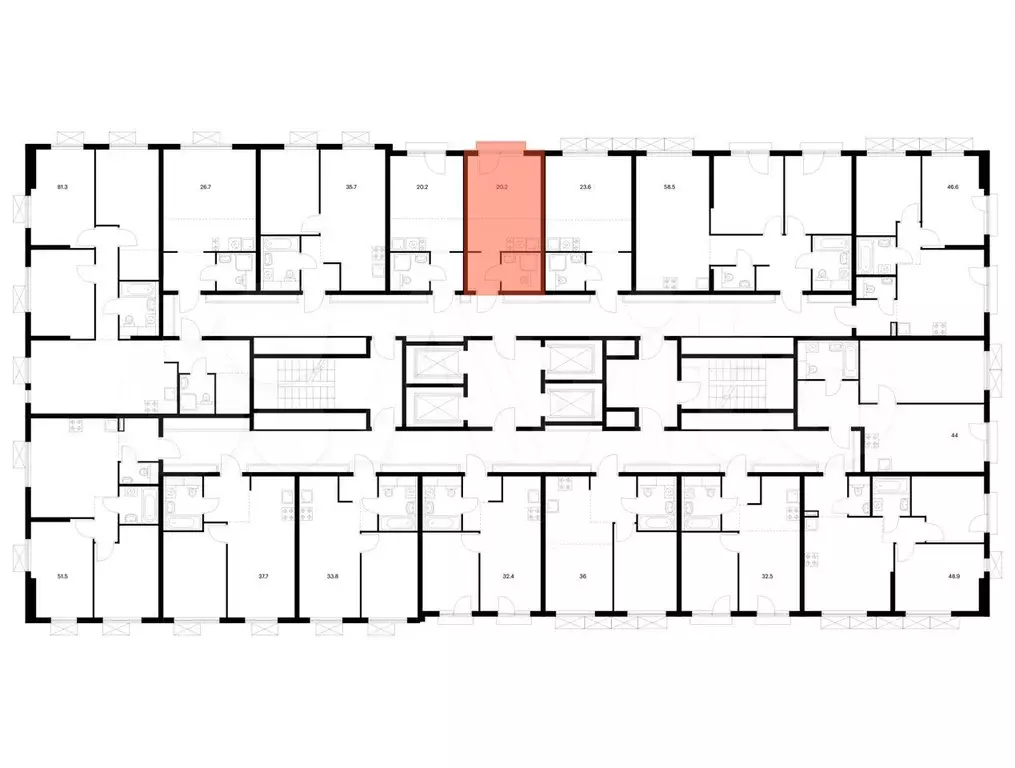 Квартира-студия, 20,2 м, 12/24 эт. - Фото 1