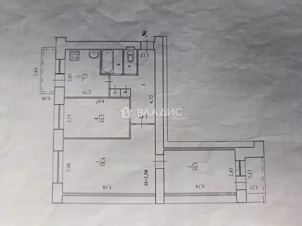 3-к кв. Волгоградская область, Волгоград ул. Маршала Еременко, 96 ... - Фото 2