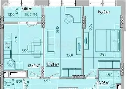 2-комнатная квартира: белгород, улица щорса, 37в (67 м) - Фото 0