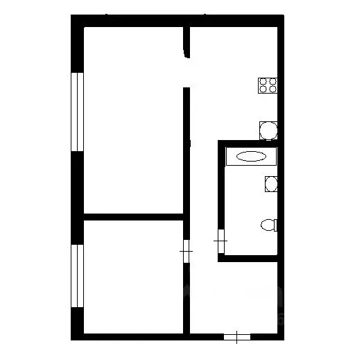 3-к кв. Иркутская область, Братск Гидростроитель жилрайон, ул. ... - Фото 1