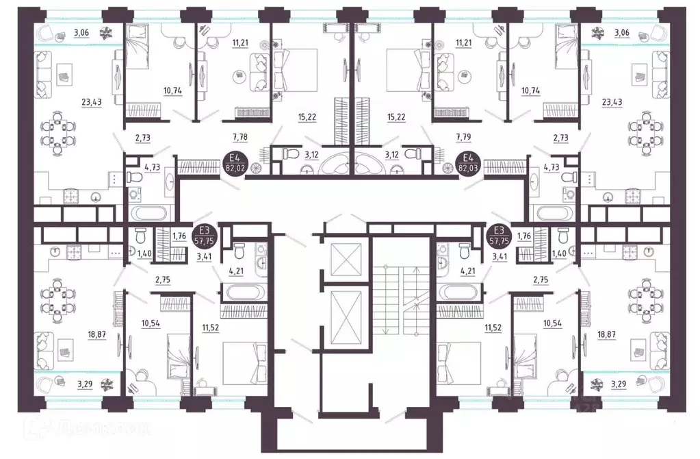 2-к кв. Рязанская область, Рязань Московское ш. (57.75 м) - Фото 2