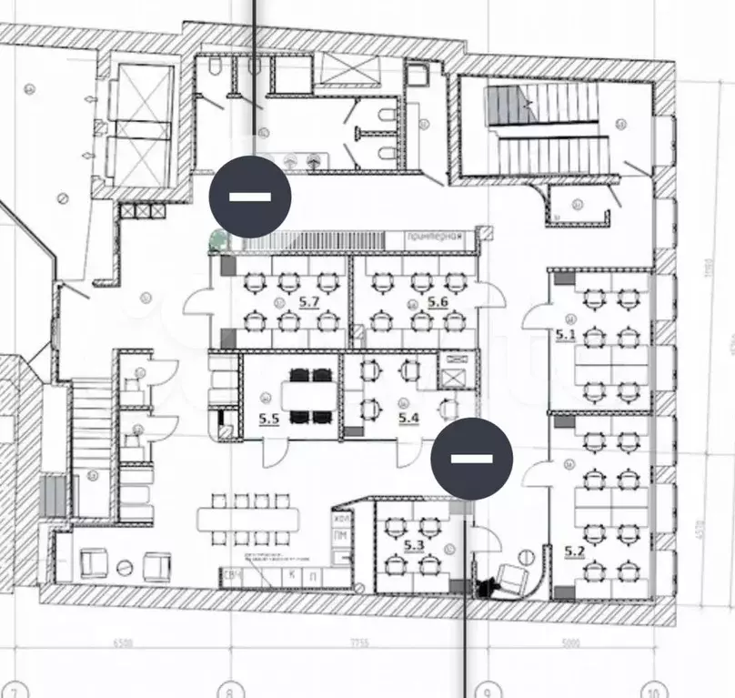 Аренда офисного помещения 92 м2 - Фото 1