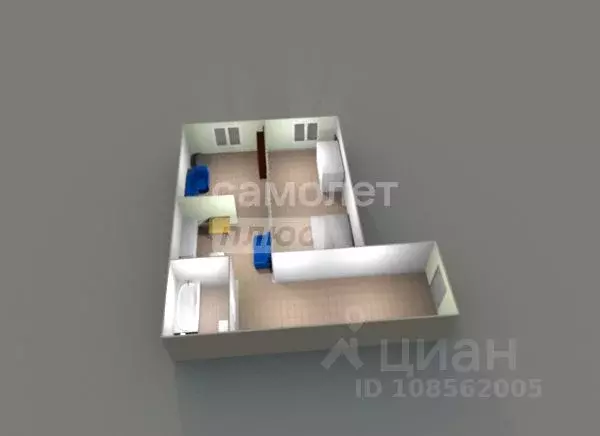 2-к кв. Московская область, Серпухов ул. Крюкова, 6 (37.8 м) - Фото 0
