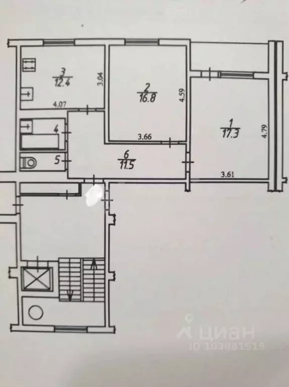 2-к кв. Калужская область, Калуга бул. Сиреневый, 4 (63.2 м) - Фото 2