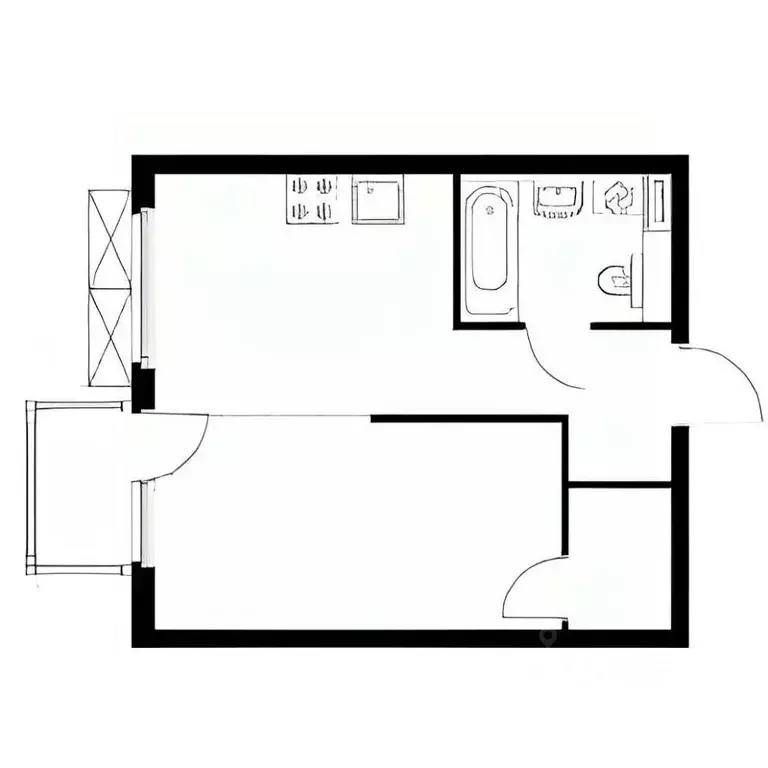 1-к кв. Ленинградская область, Всеволожский район, д. Новое Девяткино ... - Фото 2