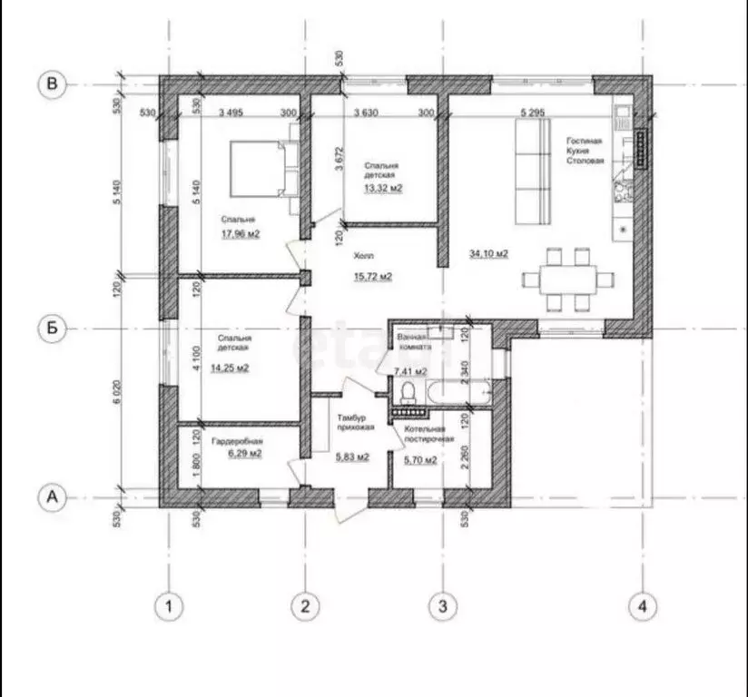 Дом в городской округ Ульяновск, село Лаишевка, улица Климова (120 м) - Фото 2