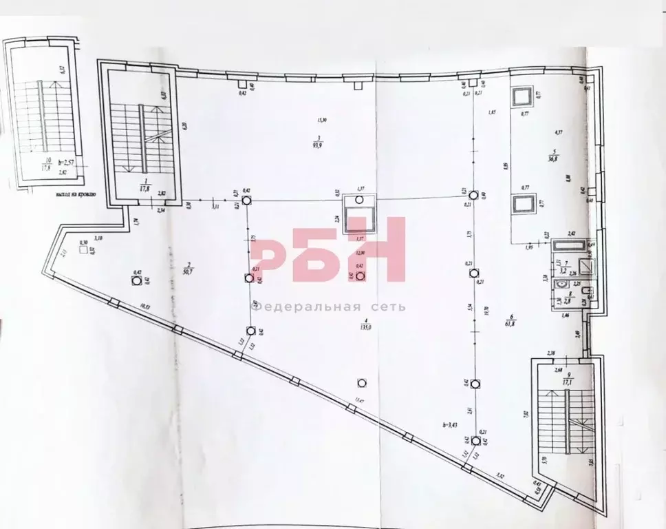 Торговая площадь в Башкортостан, Уфа ул. Юрия Гагарина, 56к1 (350 м) - Фото 1