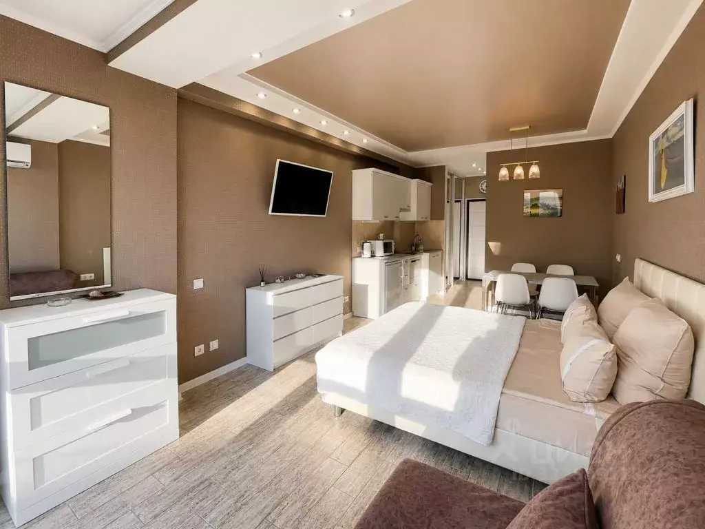 Студия Севастополь ш. Фиолентовское, 134к6 (27.0 м) - Фото 1