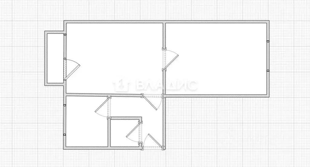 2-к кв. Пензенская область, Сердобск ул. Максима Горького, 245 (42.8 ... - Фото 2