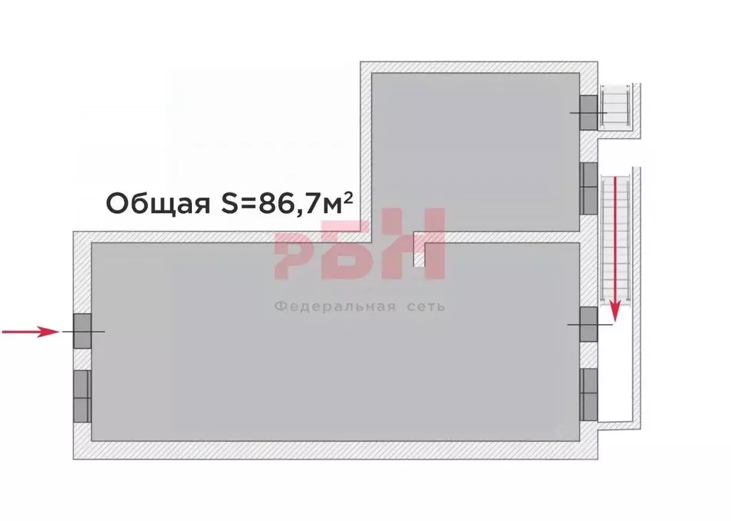Торговая площадь в Тюменская область, Тюмень ул. Николая Чаплина, 126 ... - Фото 2