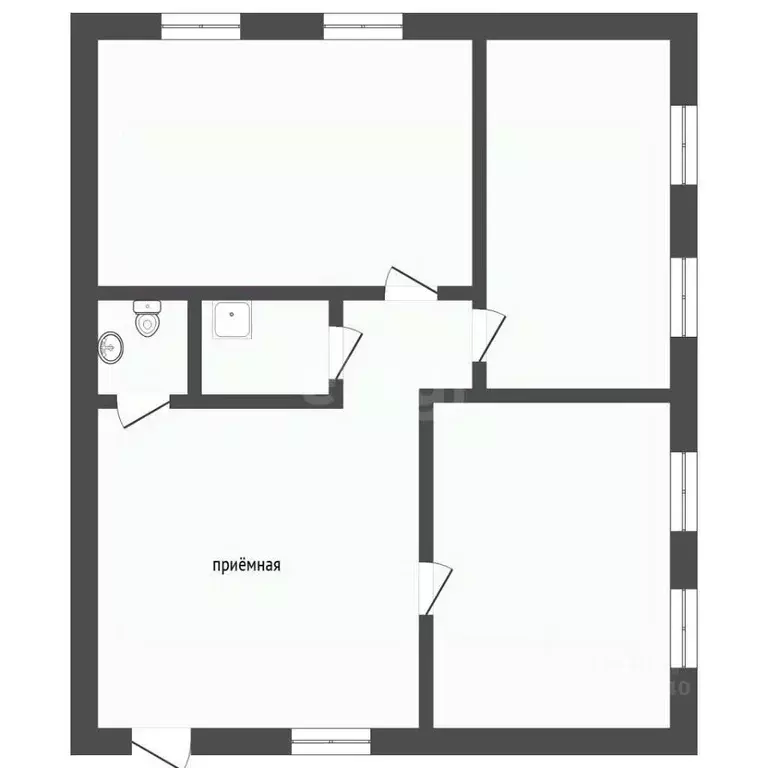 Офис в Тюменская область, Тюмень ул. Максима Горького, 10к1 (104 м) - Фото 2
