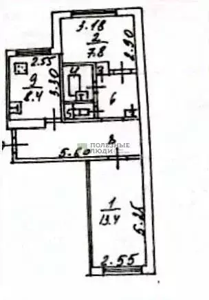 2-к кв. Белгородская область, Белгород просп. Ватутина, 23 (46.3 м) - Фото 2