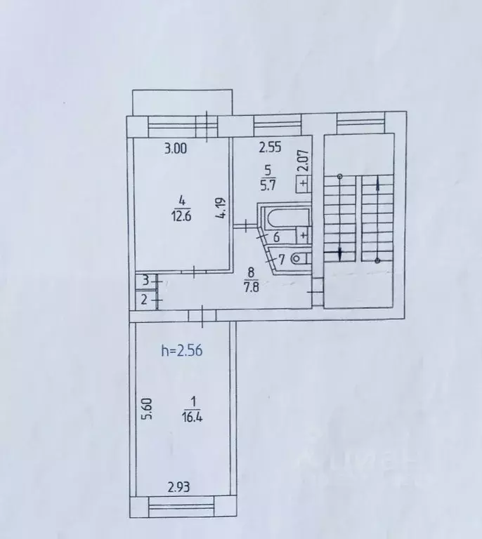 2-к кв. Пермский край, Пермь ул. Шишкина, 17 (46.4 м) - Фото 1