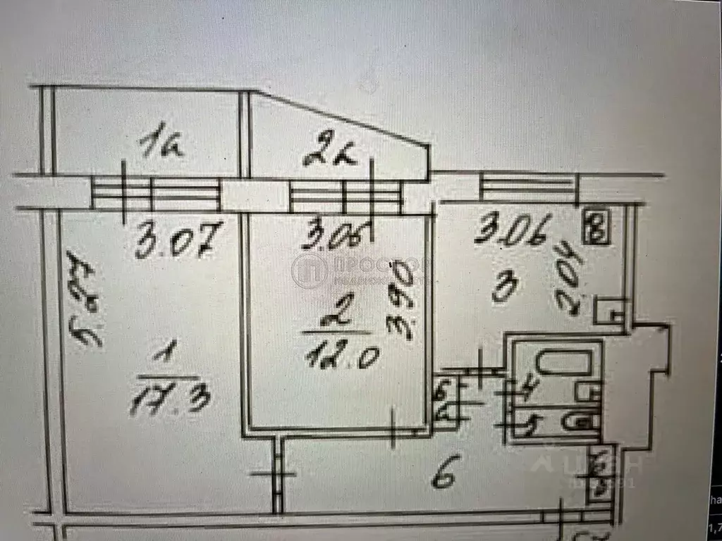 2-к кв. Москва Профсоюзная ул., 77 (48.1 м) - Фото 2