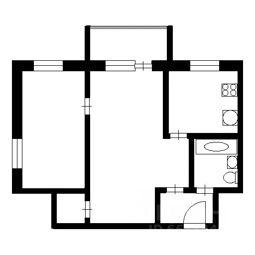 2-к кв. Нижегородская область, Нижний Новгород Должанская ул., 8 (43.1 ... - Фото 2