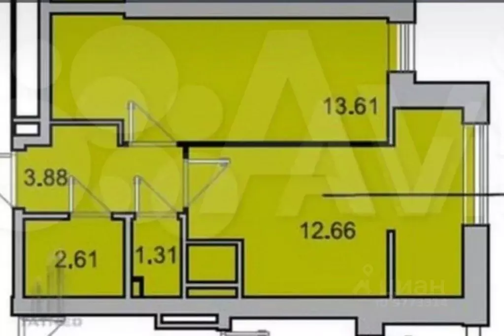 1-к кв. Татарстан, Казань ул. Рауиса Гареева (41.0 м) - Фото 1