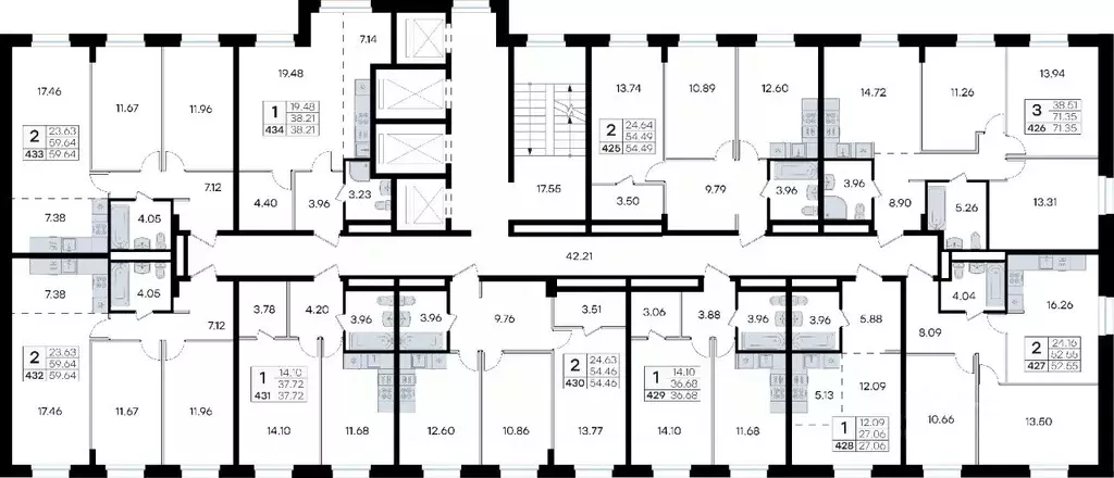 Студия Приморский край, Владивосток ул. Тухачевского (27.06 м) - Фото 2