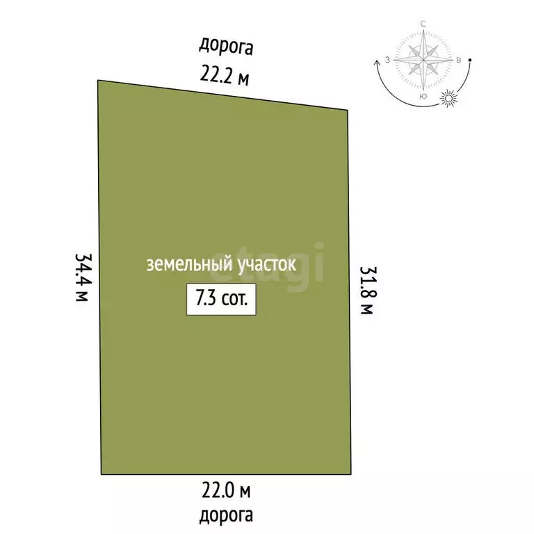 Участок в Тобольск, микрорайон Усадьба (7.3 м) - Фото 1