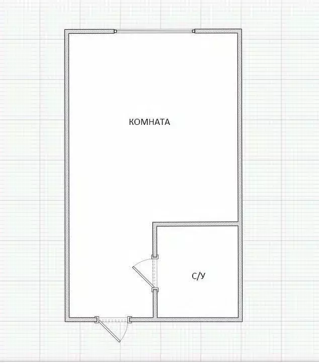 Студия Приморский край, Владивосток ул. Леонова, 70 (25.3 м) - Фото 1