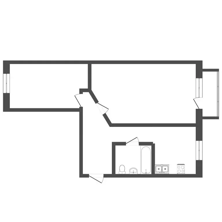 2-комнатная квартира: Пермь, улица Старцева, 39 (42.3 м) - Фото 0